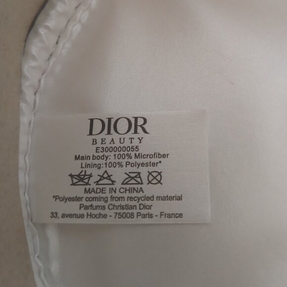 CD Christian Dior Parfums Cosmetic Bag Travel Pouch Round Silver - Picture 5 of 9